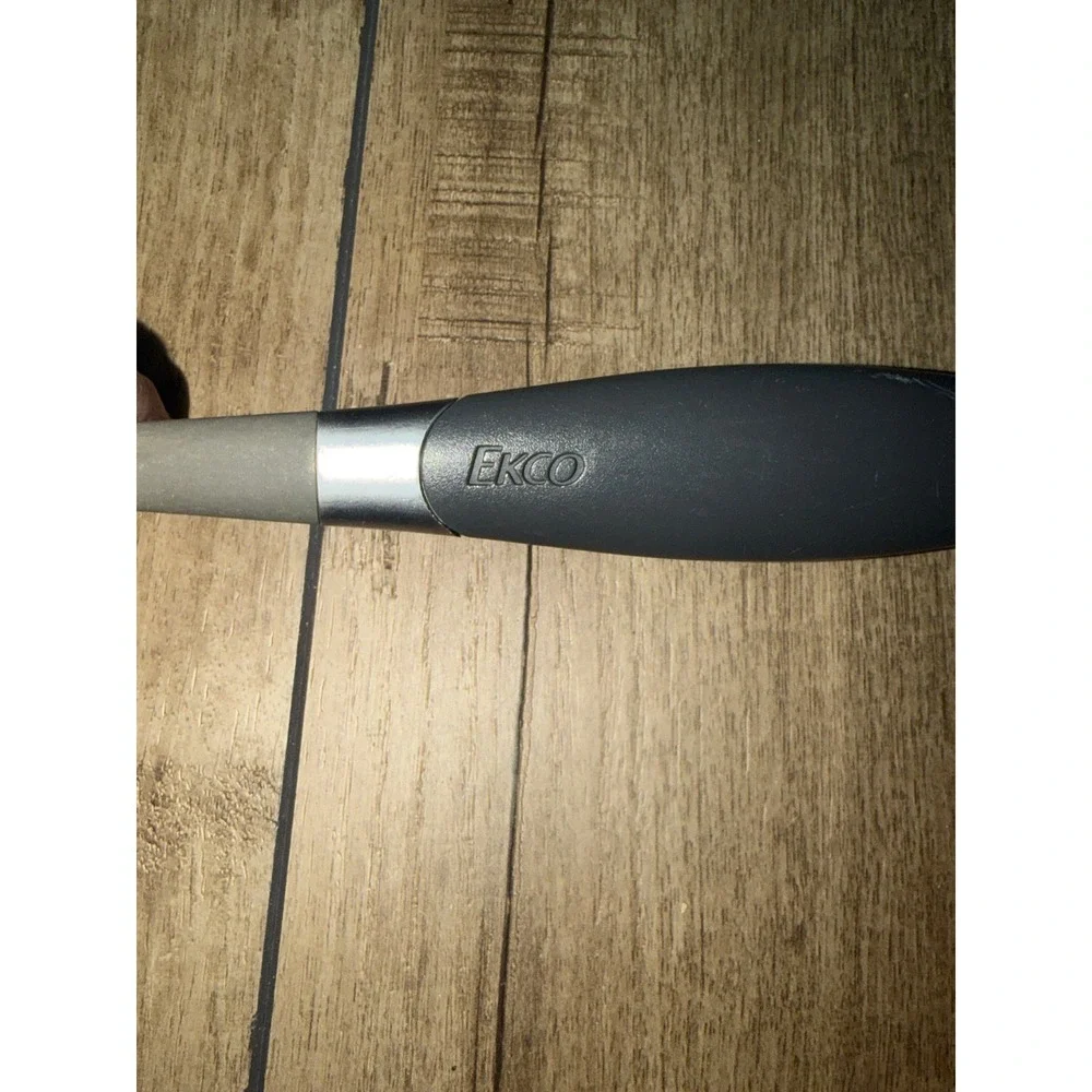 EKCO Slotted Spoon Utensil Dark Gray Kitchen Cooking Serving